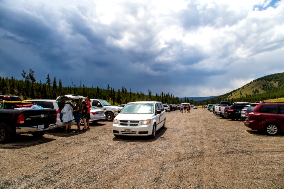 Fairy Falls Trailhead parking area
