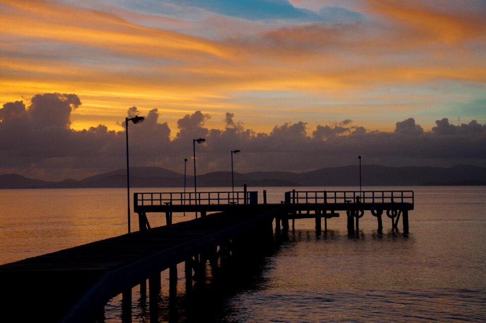 Beach nature sunset