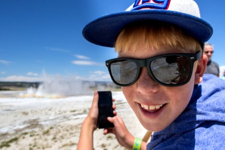 Recording slow motion at Clepsydra Geyser