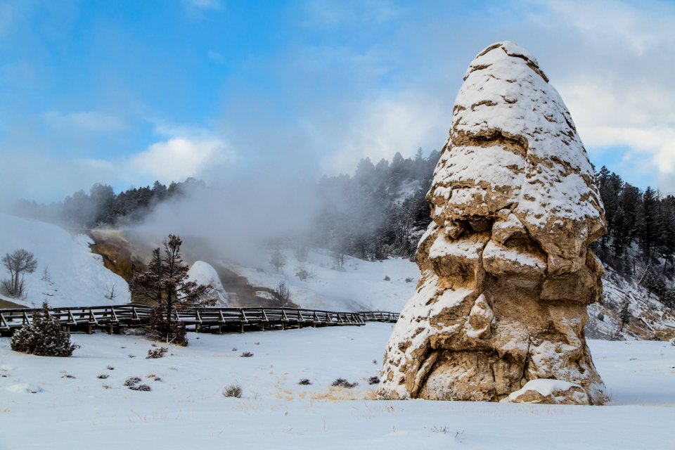 Liberty Cap with Fresh Snow