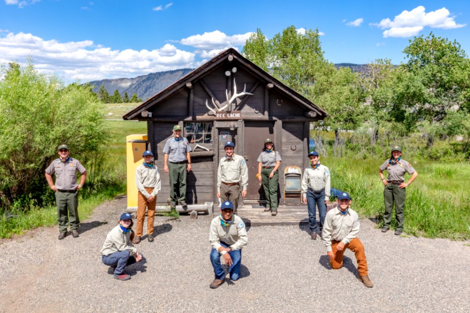 Yellowstone Youth Conservation Corps crew 2020