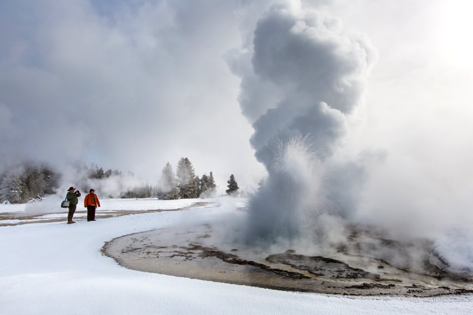Enjoying Sawmill Geyser