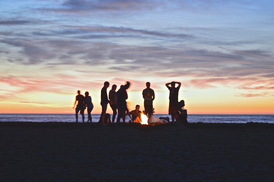 Party sunset twilight