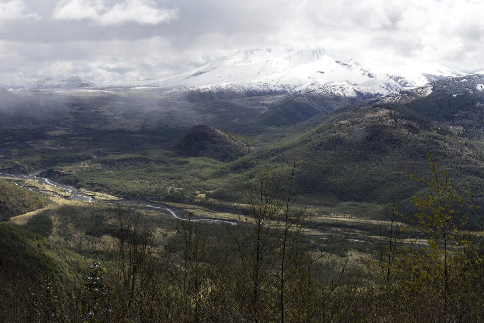 High mountains snow