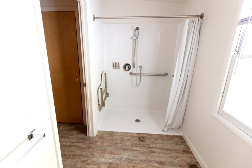 Madison Dorm Employee Housing Improvement Project: shower