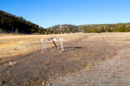 The site of a proposed Temporary Parking Area at Midway Geyser Basin