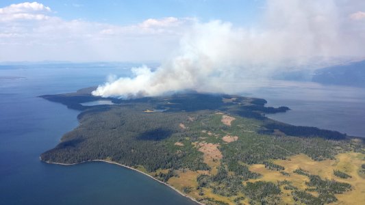 Alder fire looking north 8-16-2013
