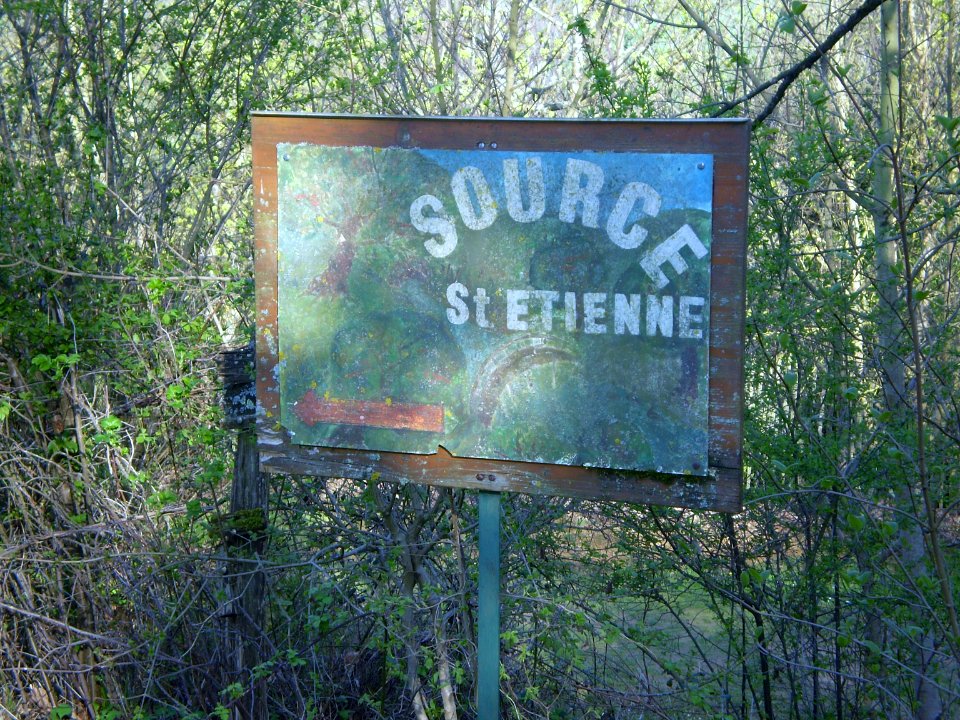 Sign "Sorce St. Etienne"