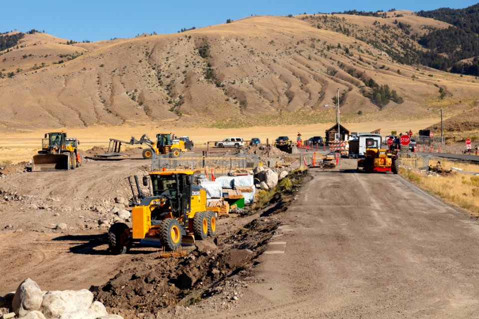 North Entrance Improvement Project: Overview of the project looking east