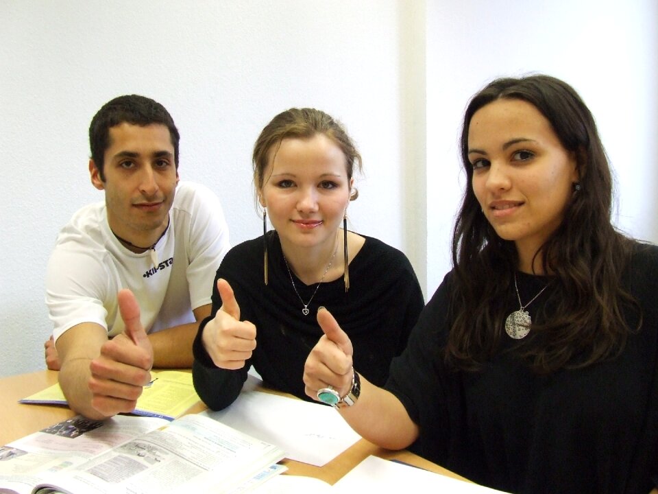 Language school team interns
