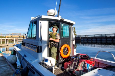 Ranger Cole rigs for a day on Yellowstone Lake