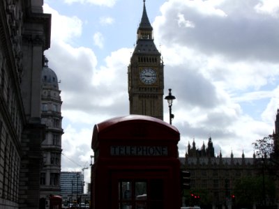 Big Ben, London and a red telephone box