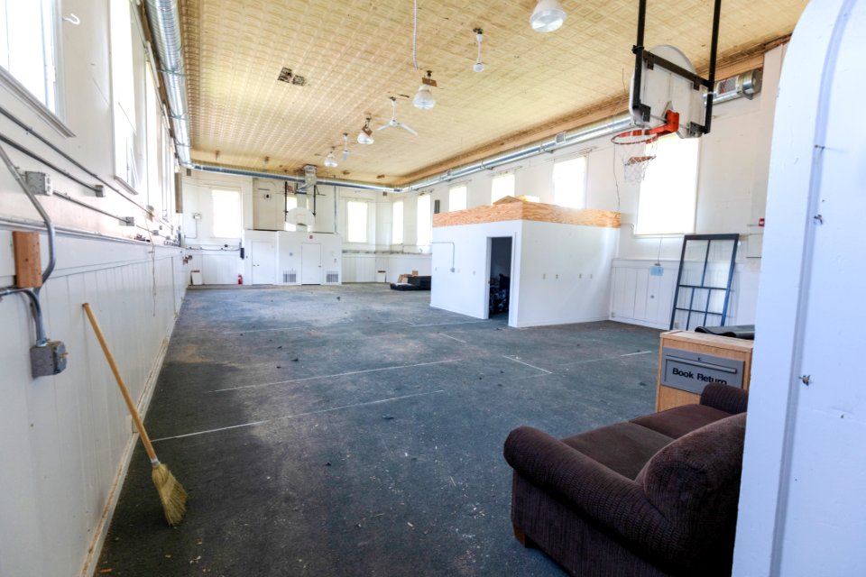 Canteen west door view before renovation