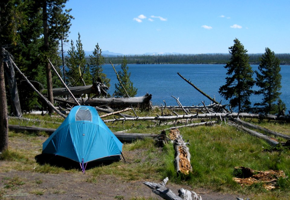 Campsite on Yellowstone Lake