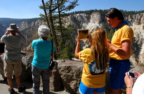Visitors at Artist Point