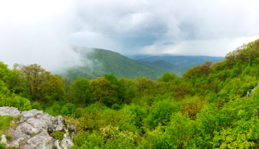 Spring Panoramic at Franklin Cliffs Overlook
