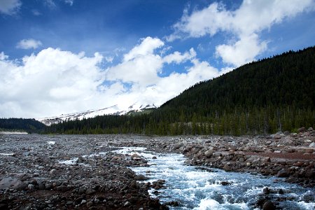 White River at base of Mt Hood, Oregon