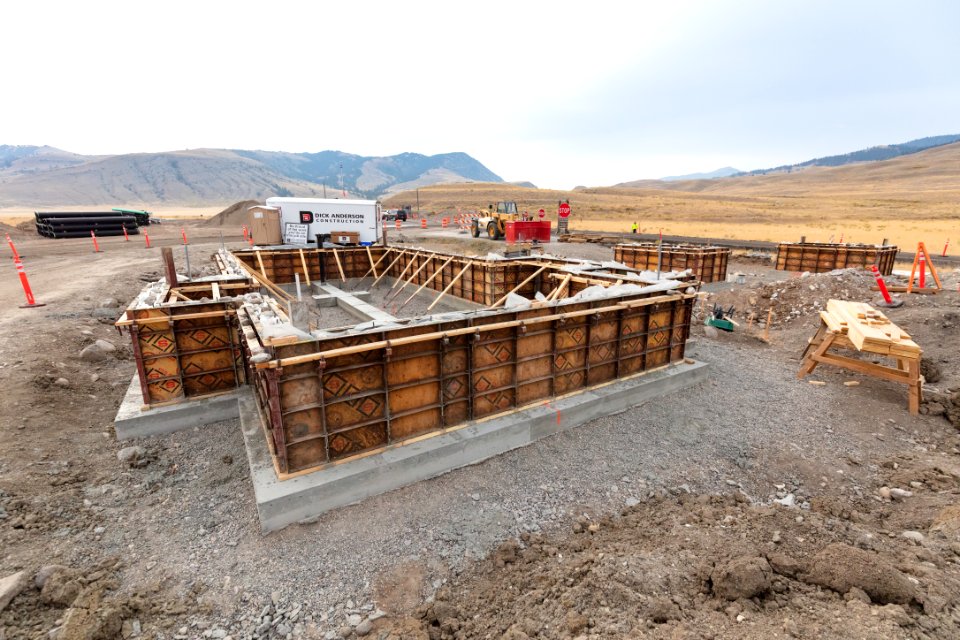 North Entrance Improvement Project: new foundation poured (2)