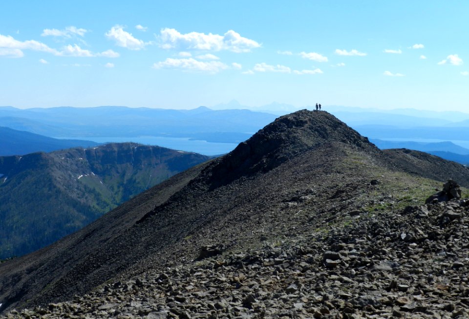 Hikers on Avalanche Peak