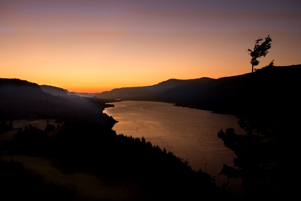 Sunrise Columbia River, Oregon photo