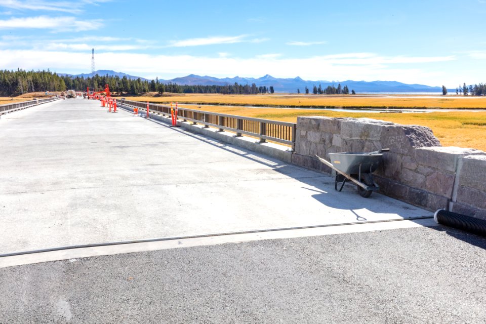 Pelican Creek Bridge project: view from the west side of the bridge