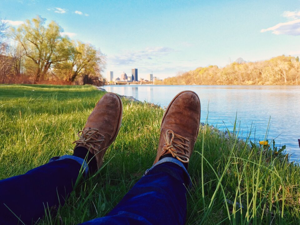 Legs male sitting photo