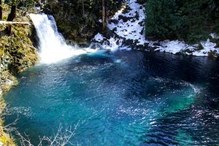 Tamolitch Falls and the Blue Pool, Oregon photo