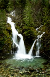 Sullivan Creek Falls in winter, Oregon photo