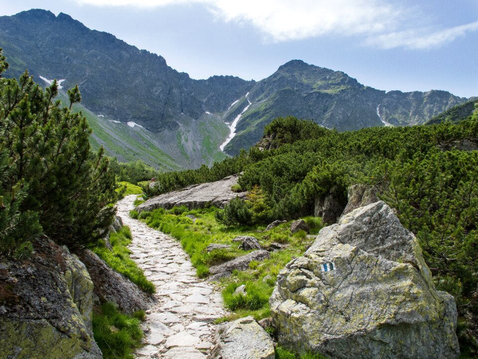 Nature path the sky
