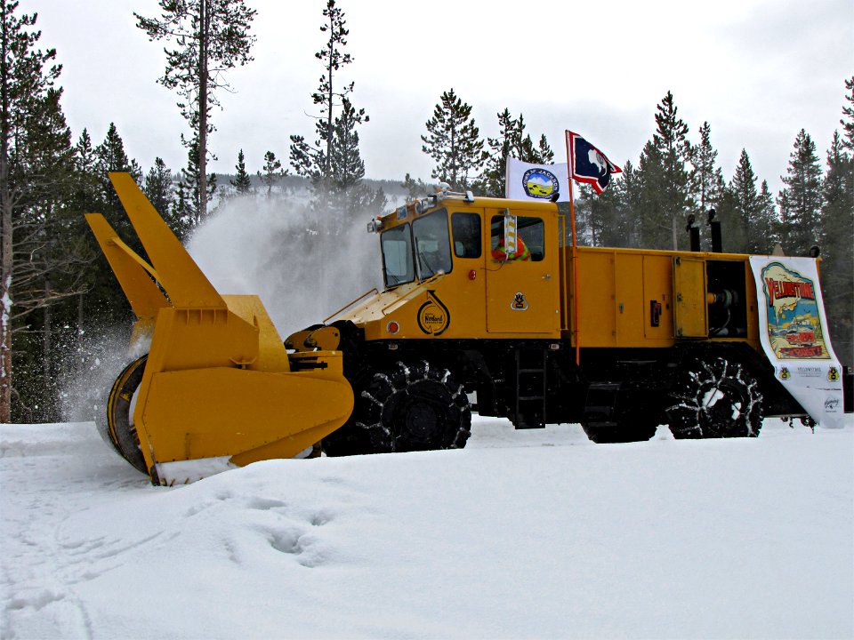 WYDOT Crews Clearing Yellowstone's South Entrance Road (4)