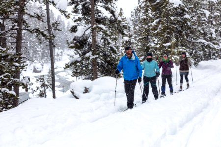 Cross-country skiing Old Canyon Bridge Trail