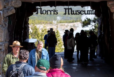 Interpretive walk, Norris Geyser Basin