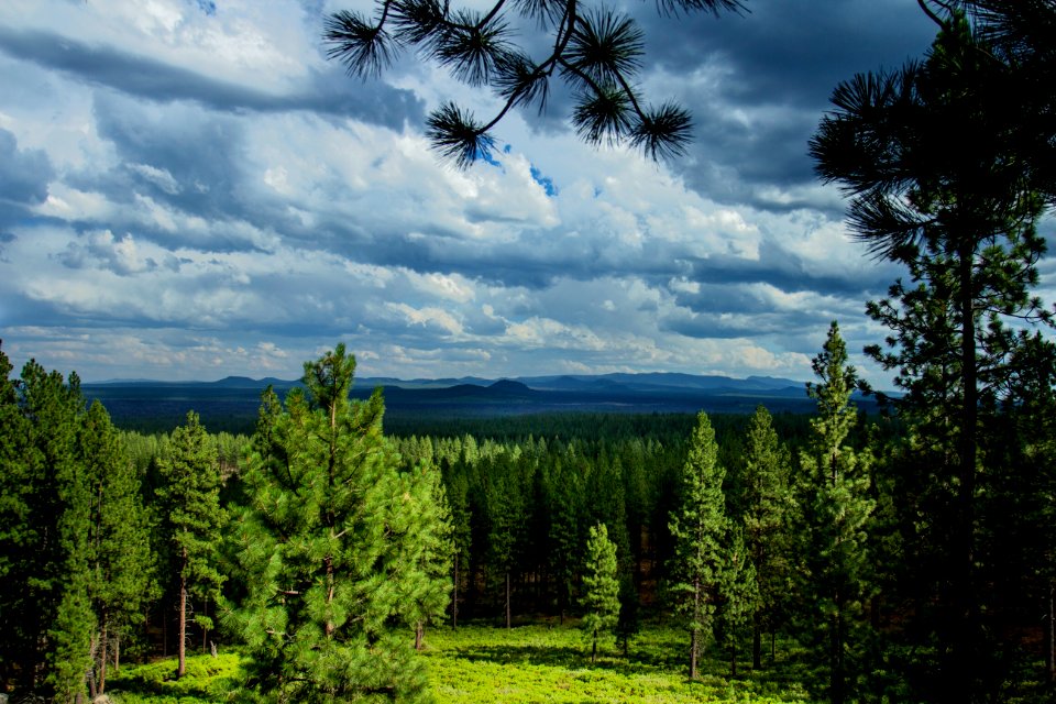 Storm clouds in the Cascades, Oregon photo