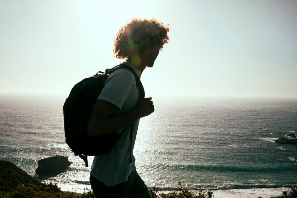 Ocean beach person