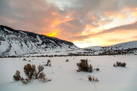 Sunrise over Mt. Everts from the Lava Creek Trailhead