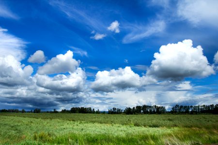 Cloudy sky in Oregon photo