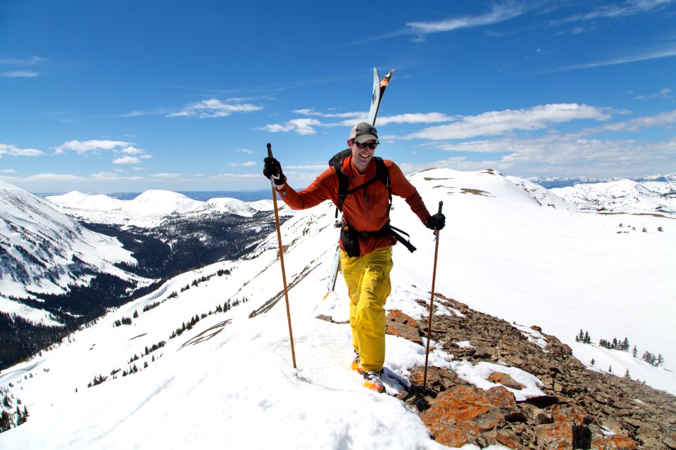 Climbing to the top of Antler Peak