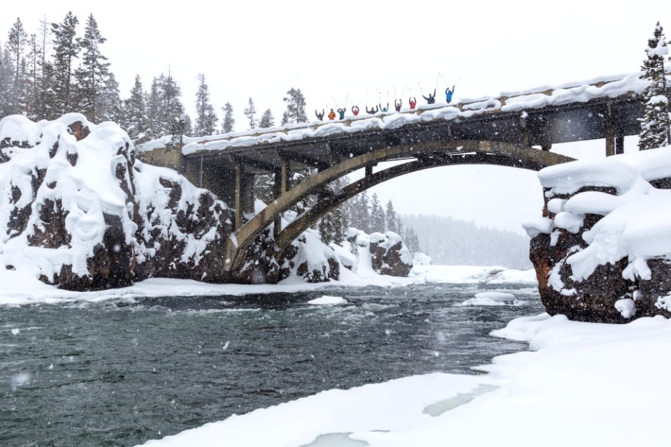 Cross-country skiing Old Canyon Bridge Trail (4)