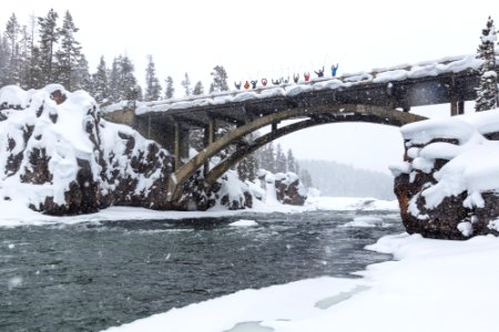 Cross-country skiing Old Canyon Bridge Trail (4)