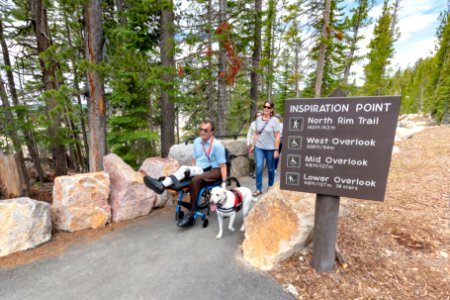 Exploring the new Inspiration Point accessible trails