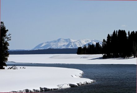 Outlet of Yellowstone Lake photo