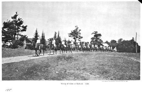 Skyland riding party (Historic photo)