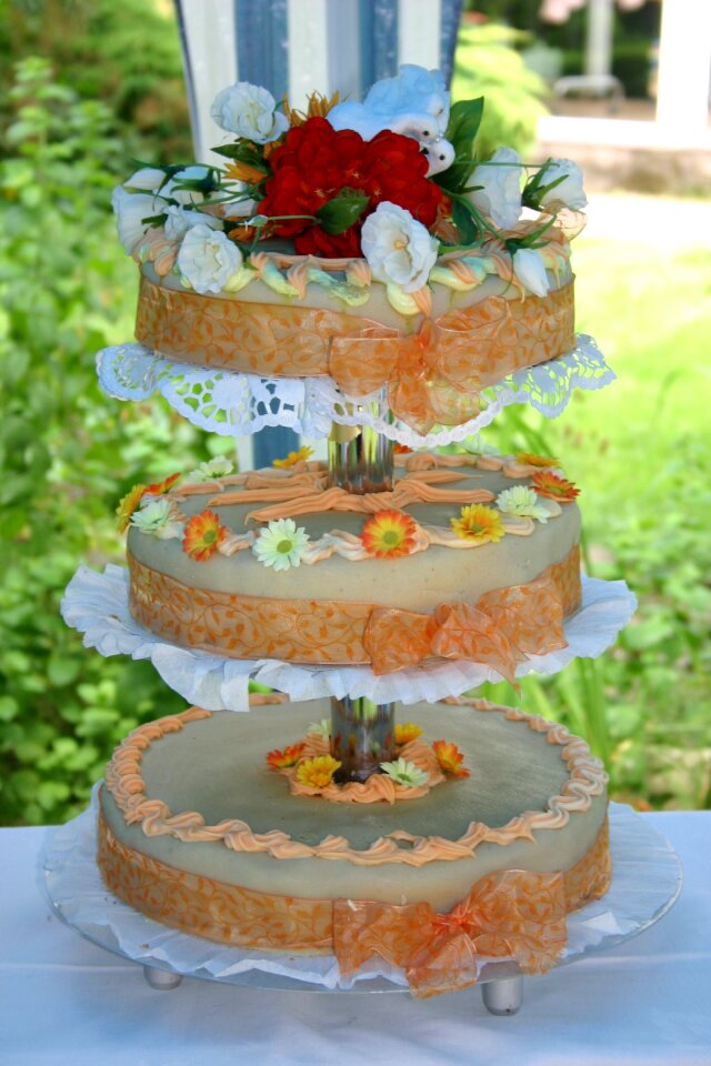 Marzipan wedding dessert