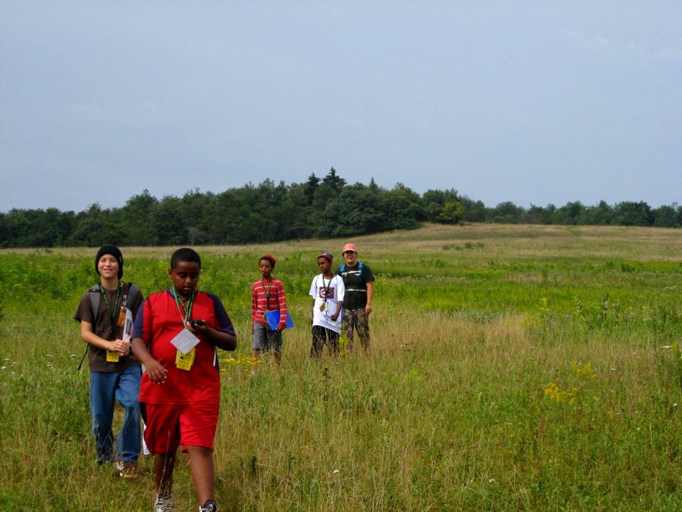 Navigating the meadow using GPS