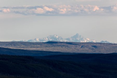 The Teton Range from Bunsen Peak summit
