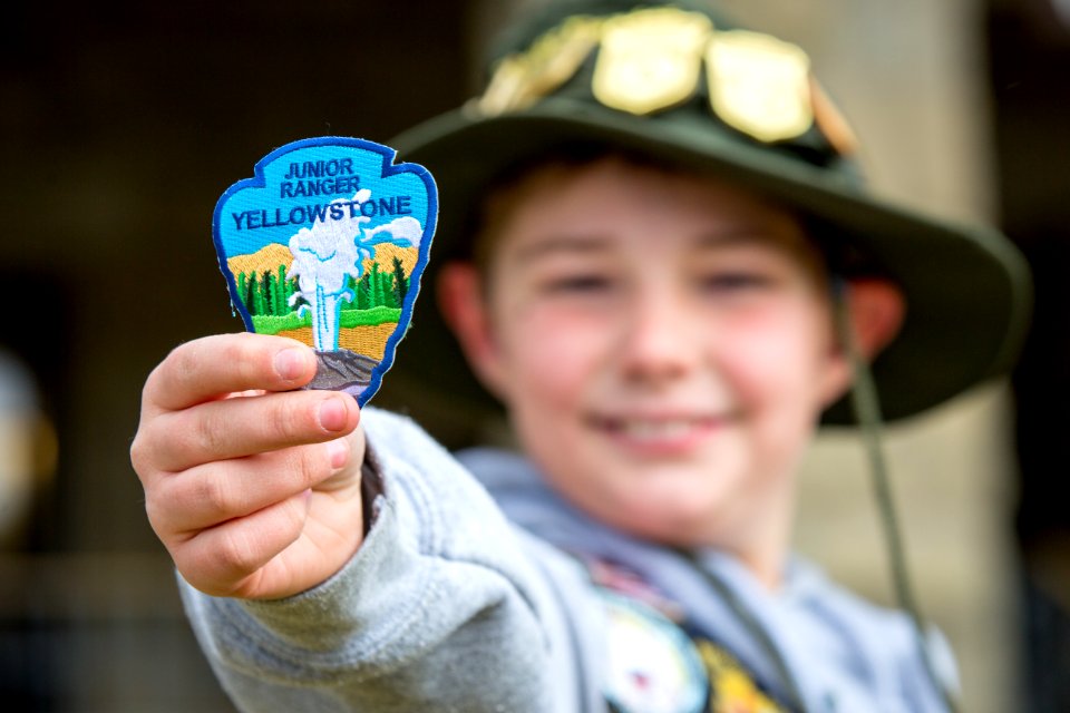 Junior Ranger Stanten, Mammoth Hot Springs
