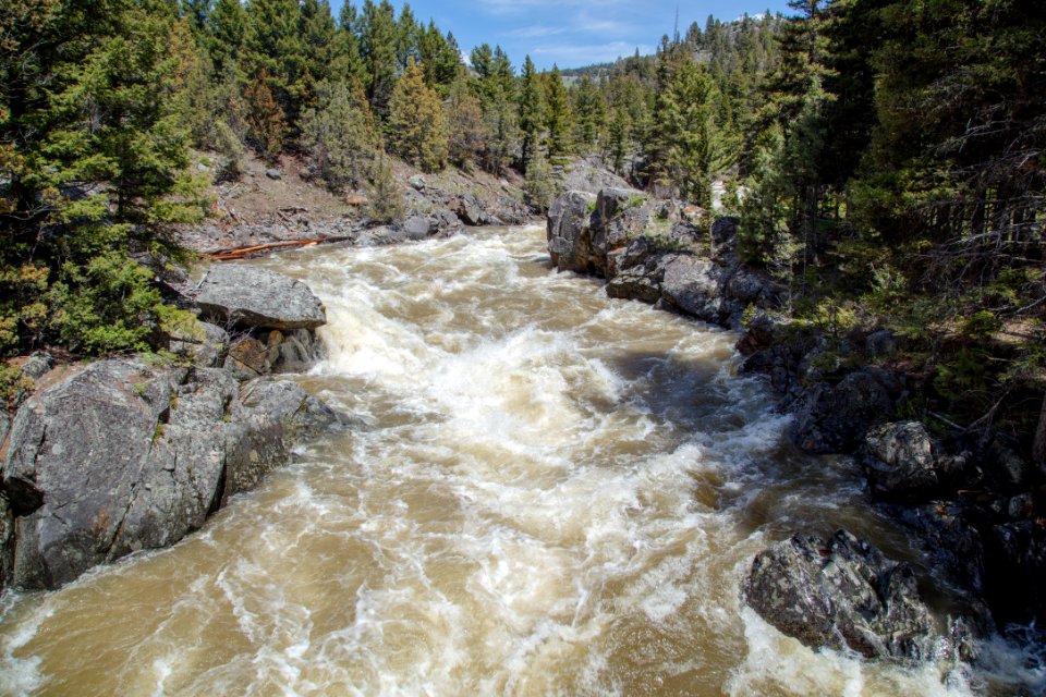 Hellroaring Creek view from the bridge