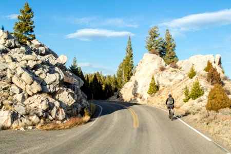 Biking through Silver gate