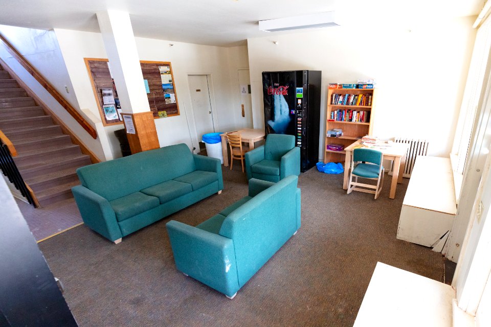 Laurel Dorm before renovation: common area