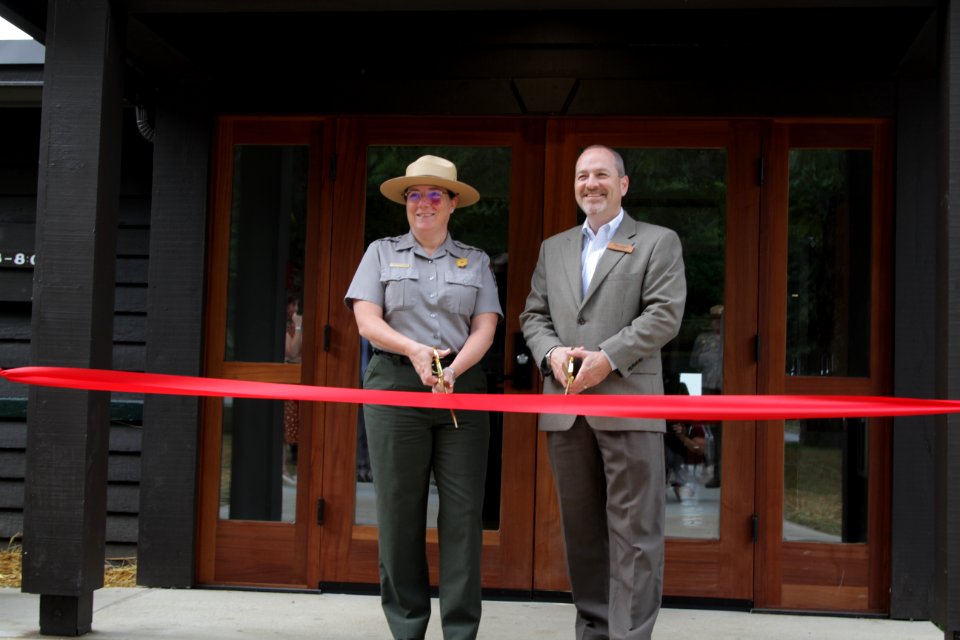 Big Meadows Wayside Ribbon Cutting